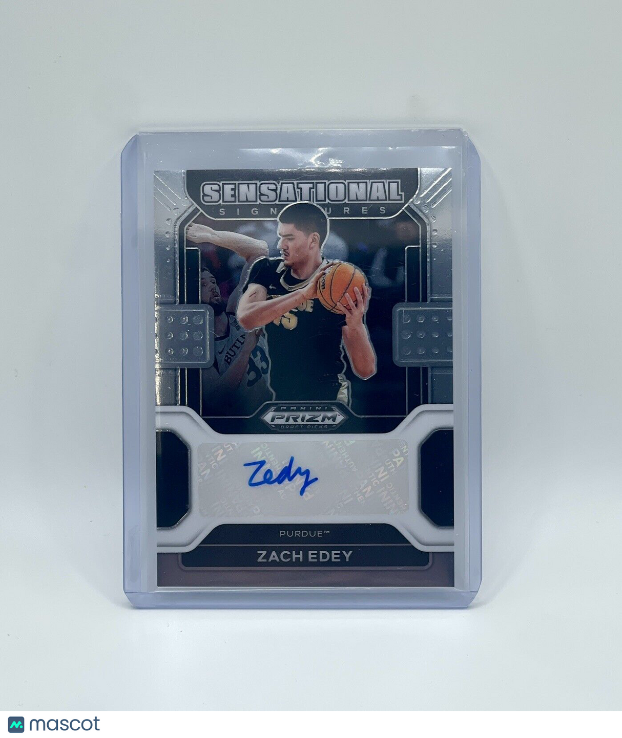 ZACH EDEY - 2022-23 Panini Prizm Draft Picks Sensational Signature AUTO Purdue