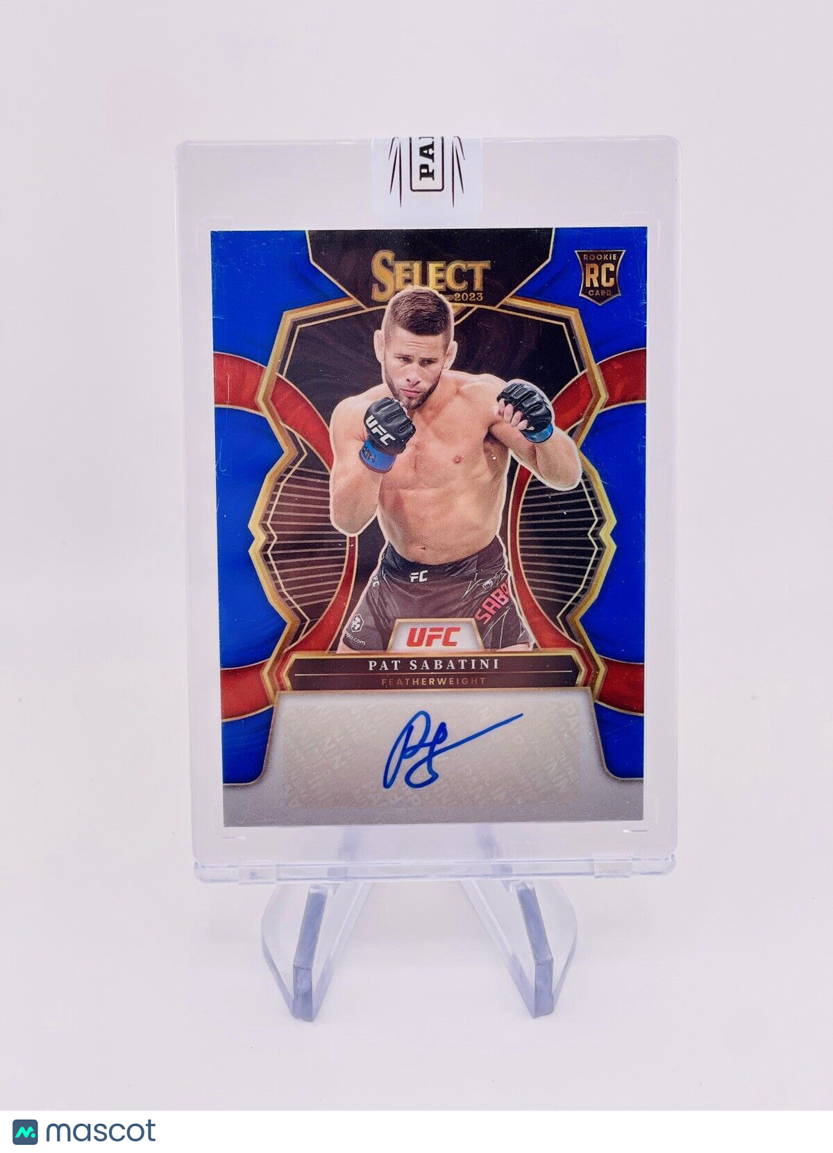 Pat Sabatini Rookie Auto Blue Prizm /75 2023 Panini Select UFC