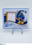 QUENTIN JOHNSTON 2023 IMMACULATE PREMIUM PATCH AUTO /99 CHARGERS