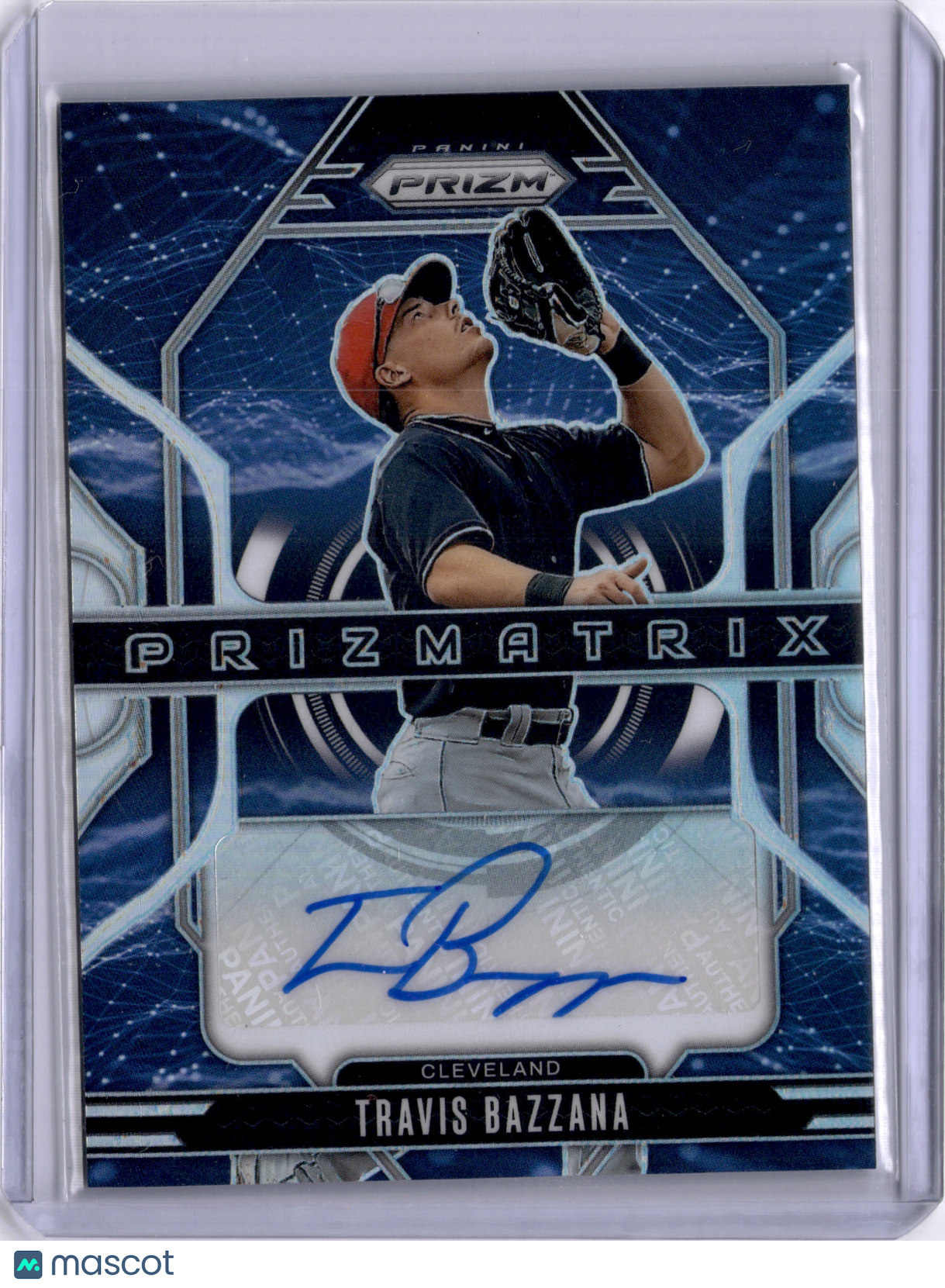Travis Bazzana 2025 Panini Prizm Prizmatrix Auto Cleveland Gardians