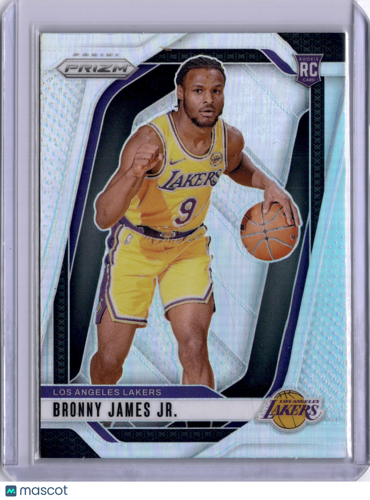 Bronny James Jr 2024 Panini Silver Prizm Rookie RC Lakers