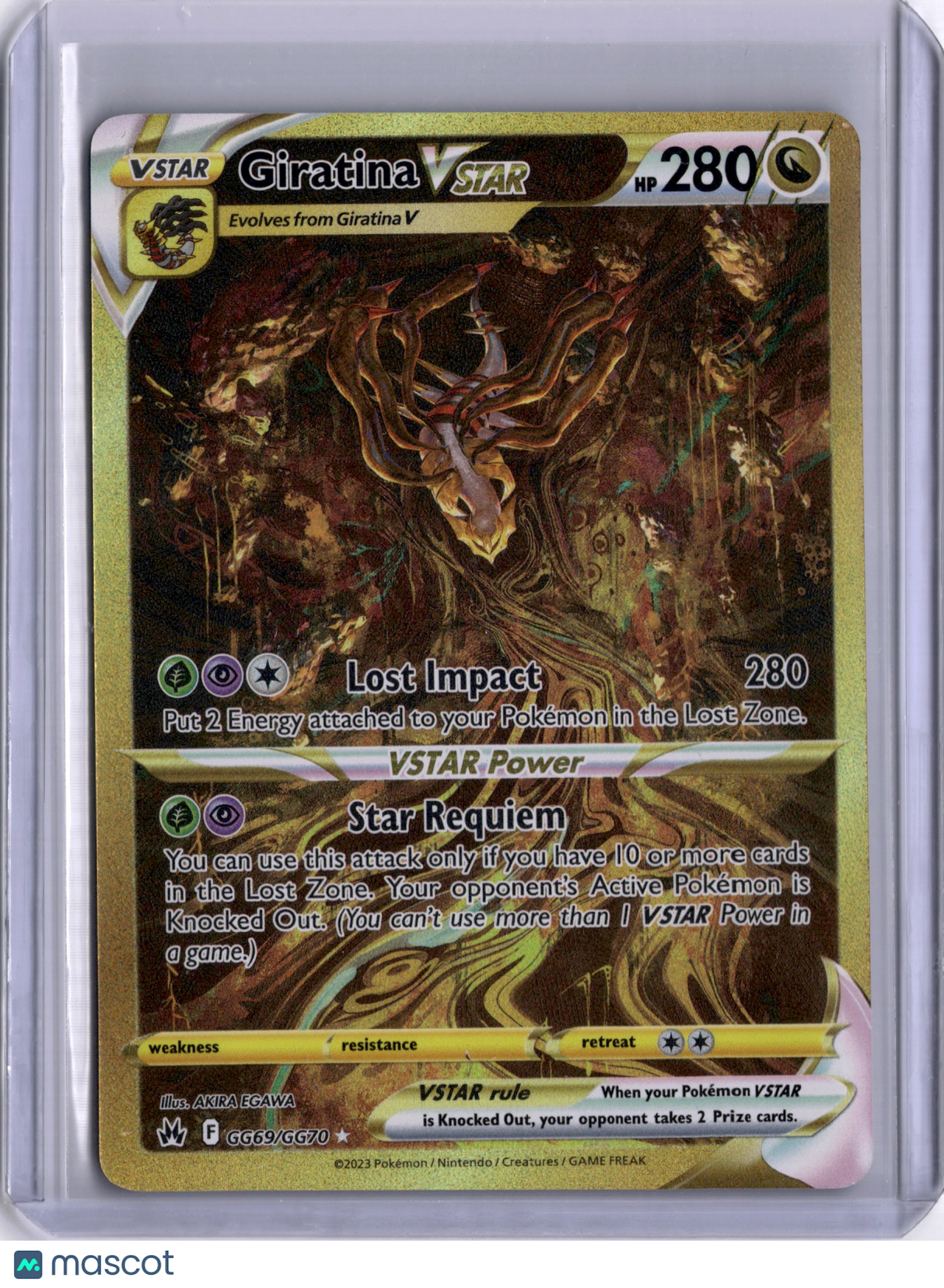 Giratina VSTAR 2023 Crown Zenith Pokemon GG69/GG70 Full Art TCG