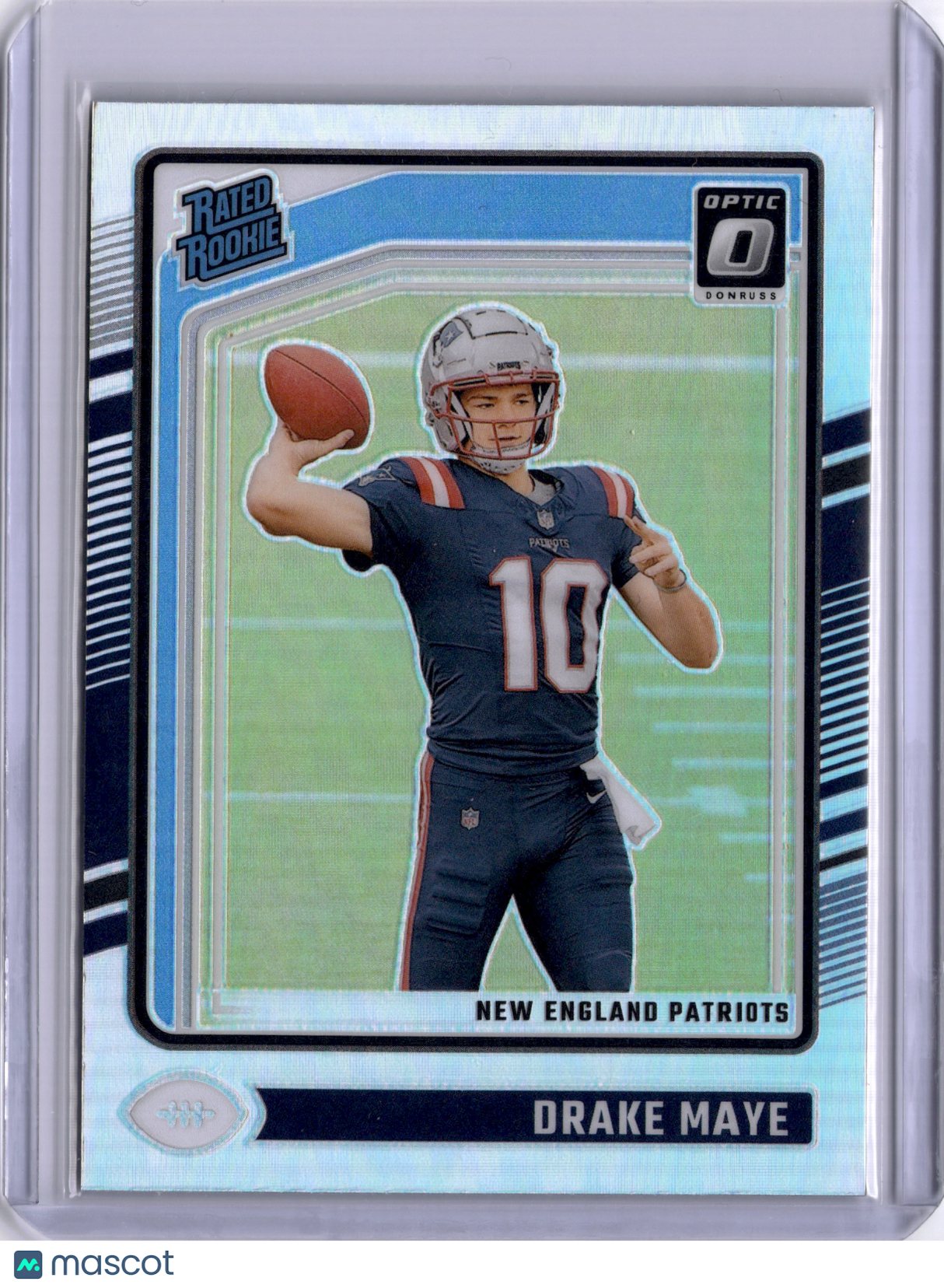 Drake Maye 2024 Panini Donruss Optic Holo Rookie RC Patriots