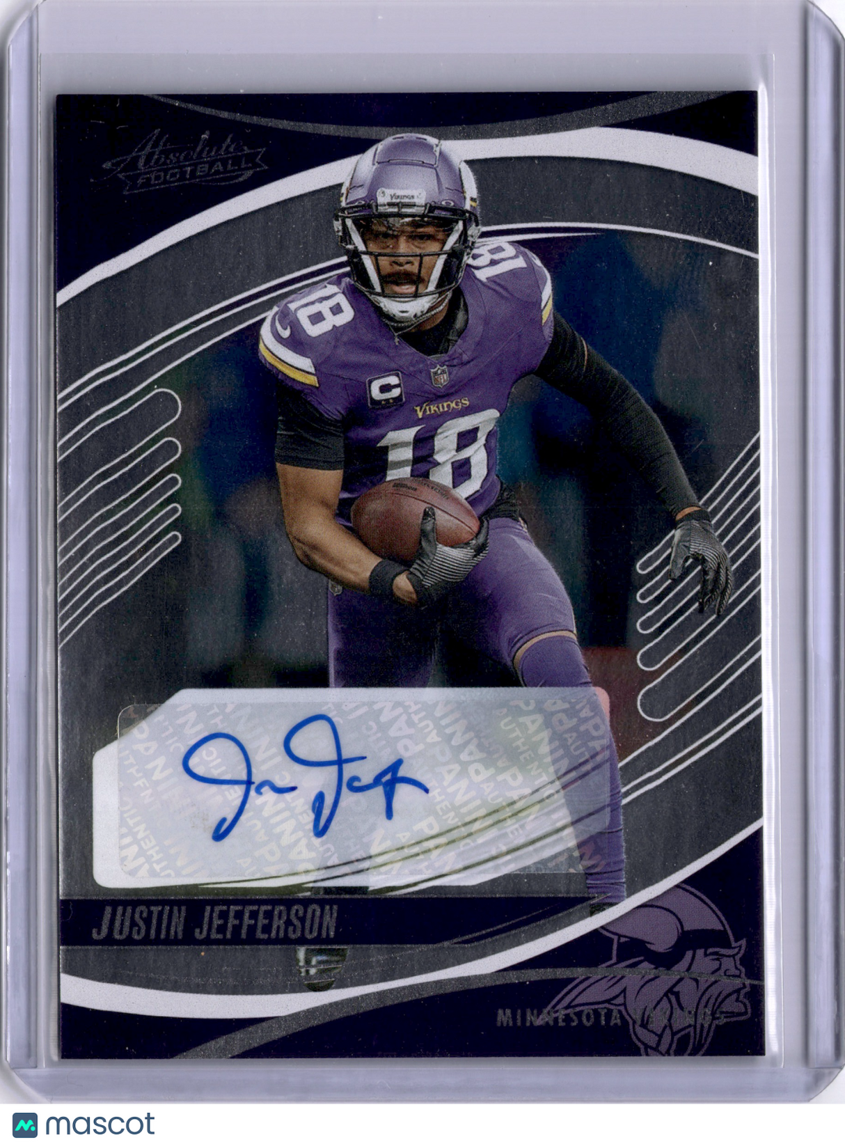 Justin Jefferson 2025 Panini Absolute Auto Vikings