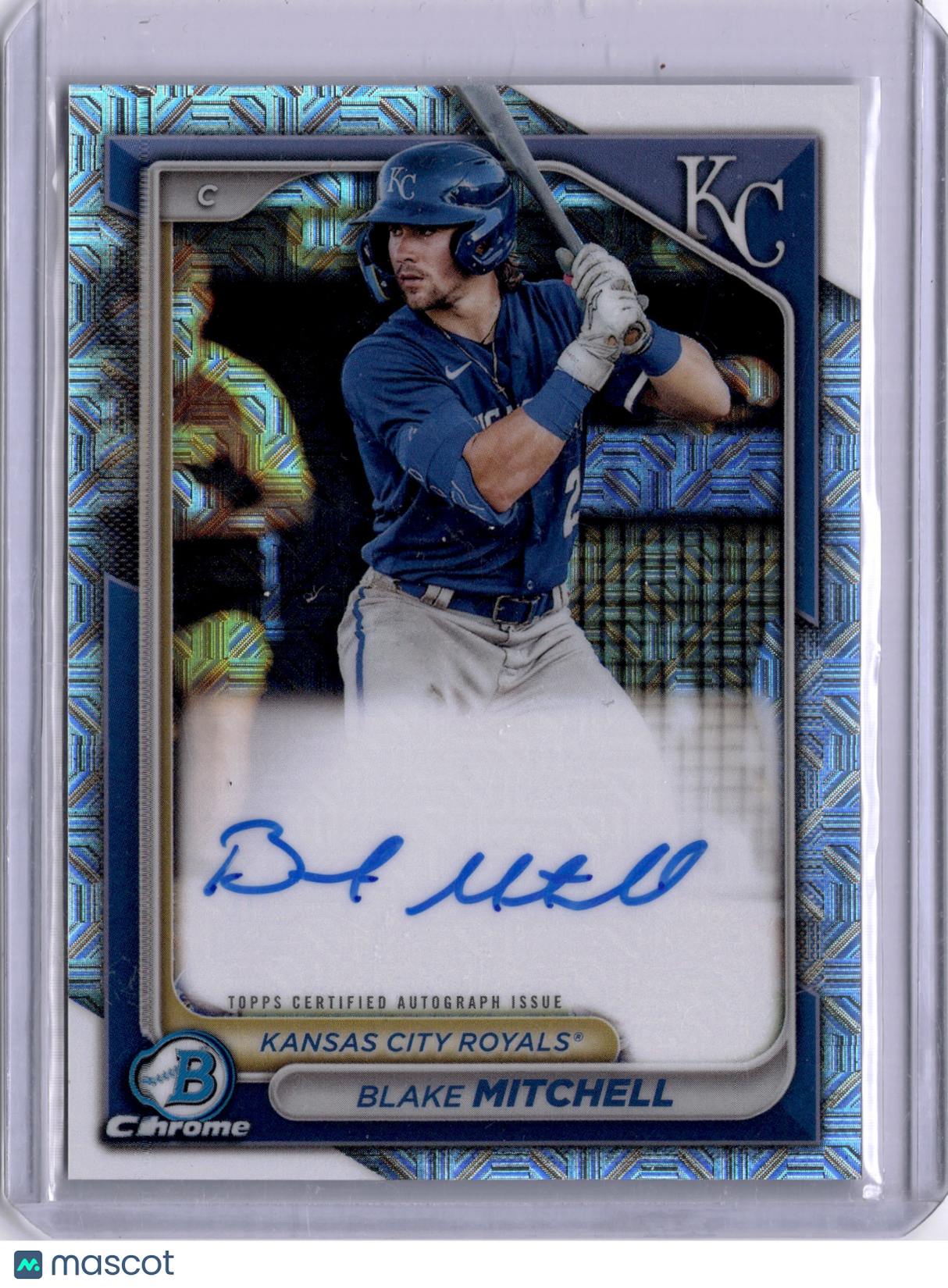 Blake Mitchell 2023 Bowman Chrome Mega Box Mojo Auto Royals