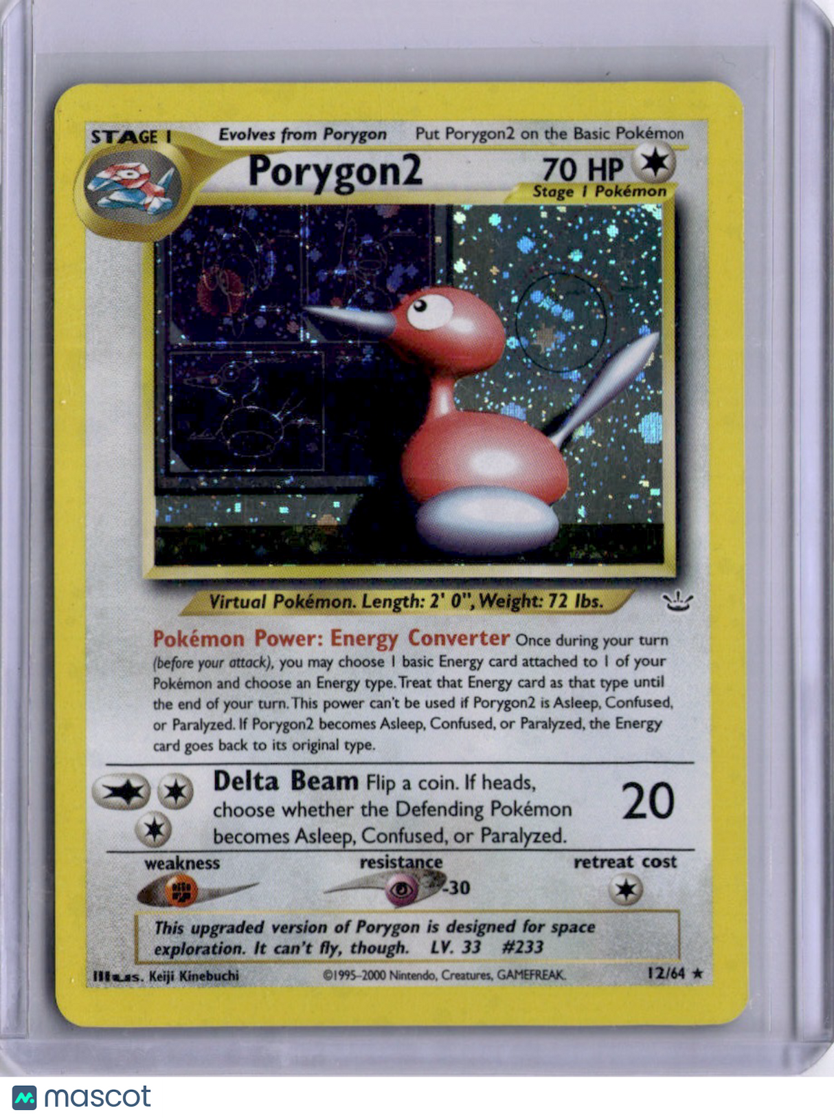 Porygon2 2000 Neo Revelation #12/64 Pokemon Holo
