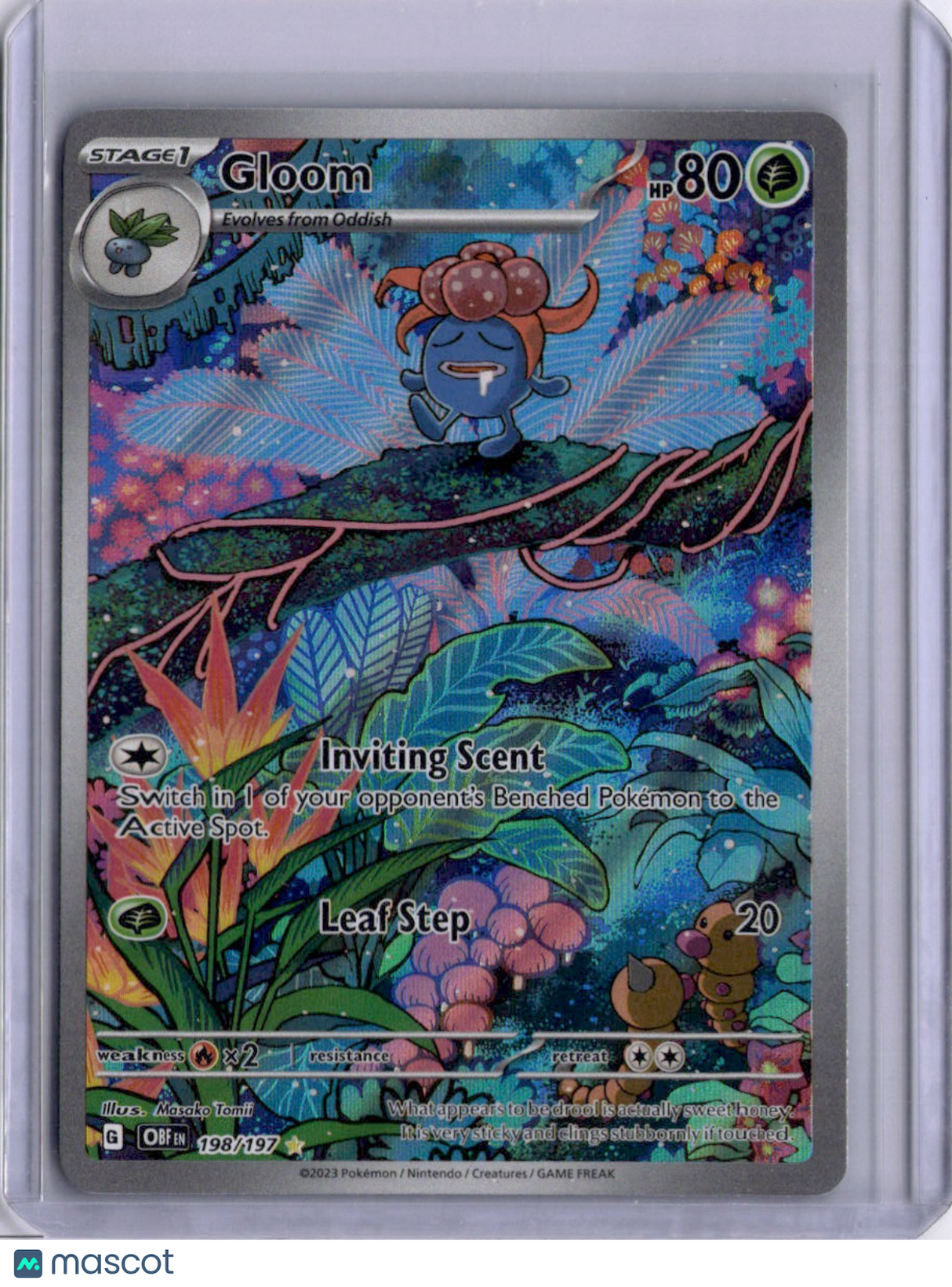 Gloom 2023 Pokemon Scarlet & Violet Obsidian Flames 198/197 Full Art Pokemon