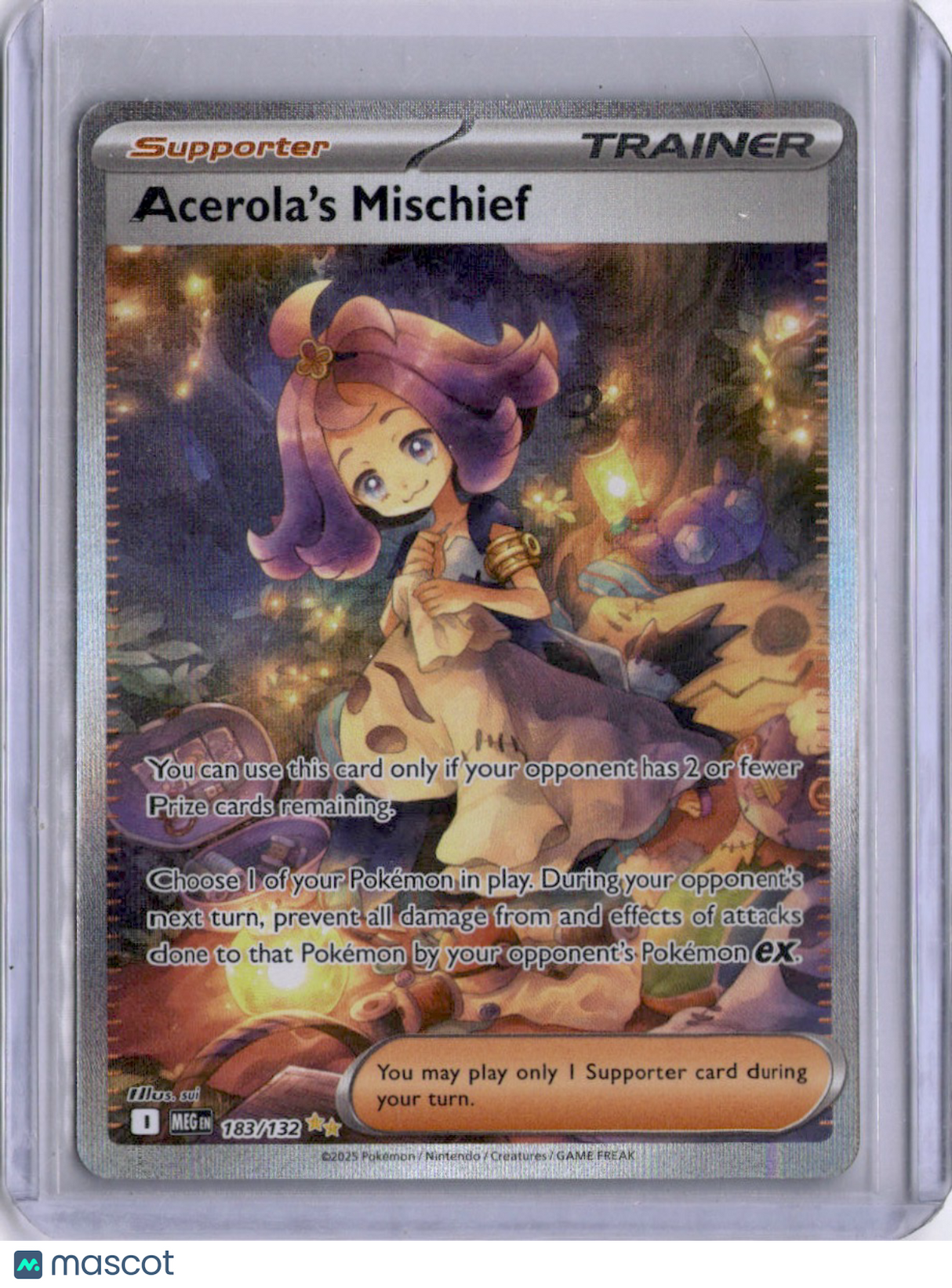 Acerola's Mischief 2023 Pokemon 151 183/162 Full Art Trainer