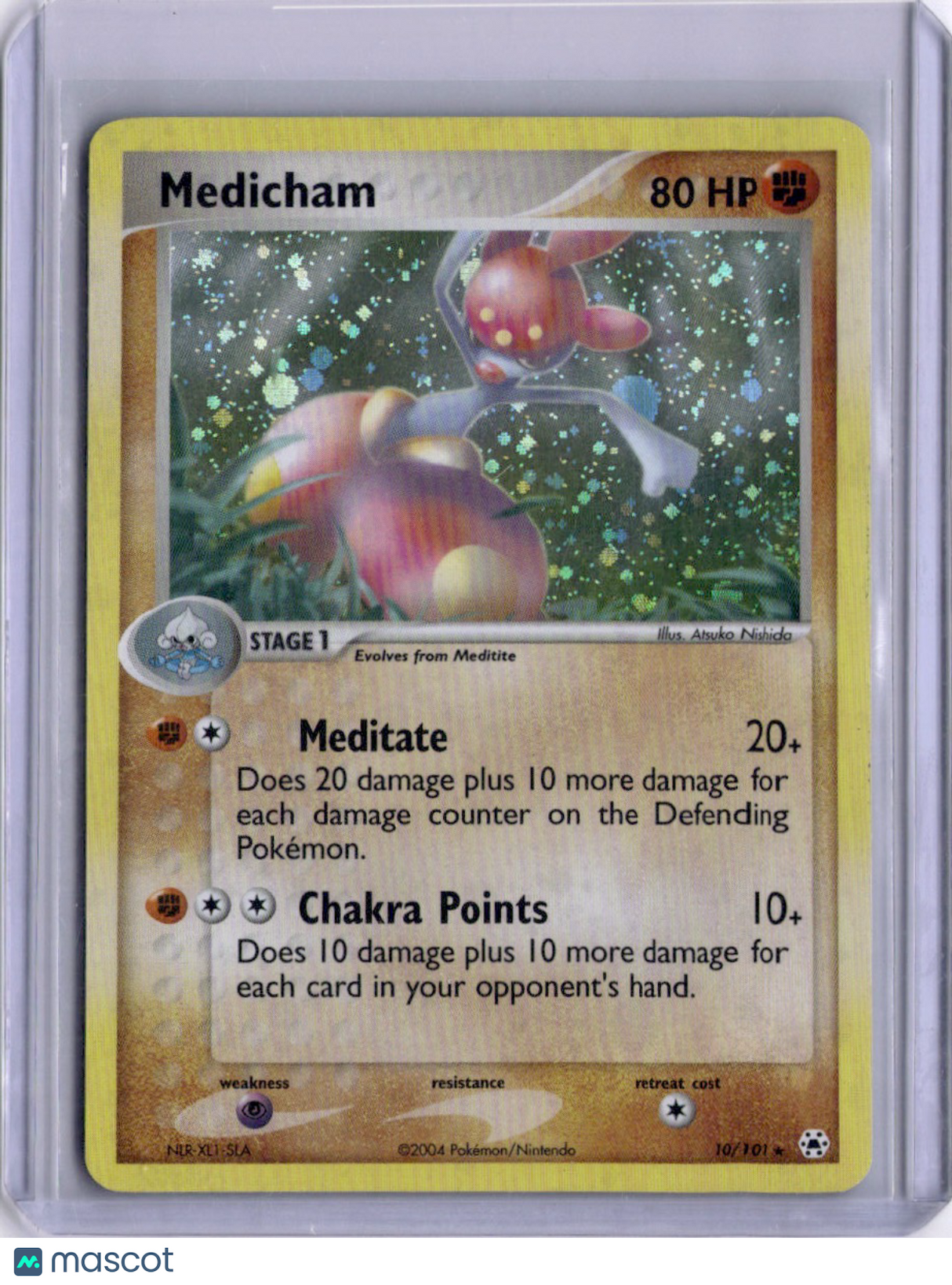 Medicham 2004 EX Hidden Legends 10/101 Holo Pokemon TCG