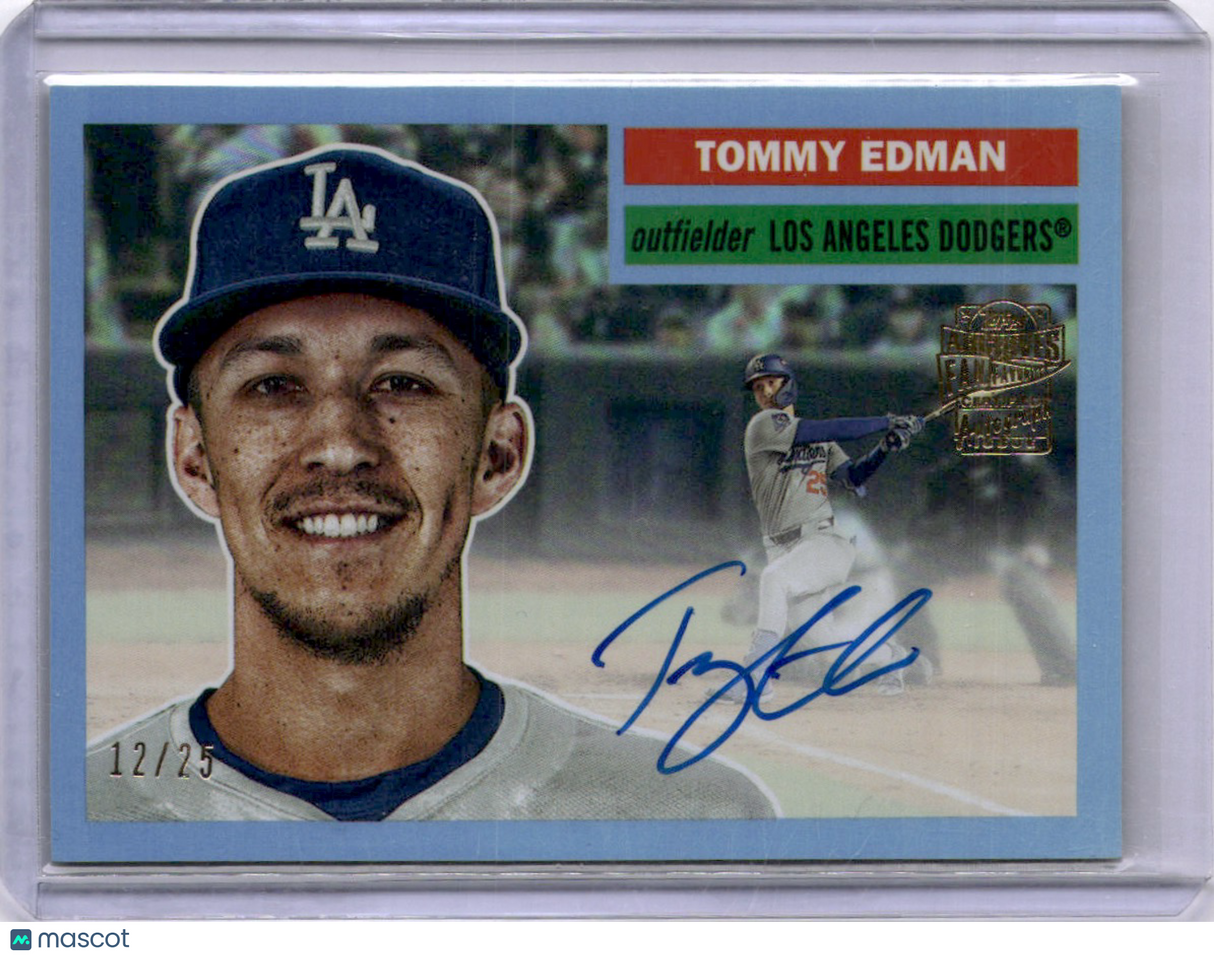 Tommy Edman 2025 Topps Heritage Fan Favorites Autographs Auto /25 Dodgers