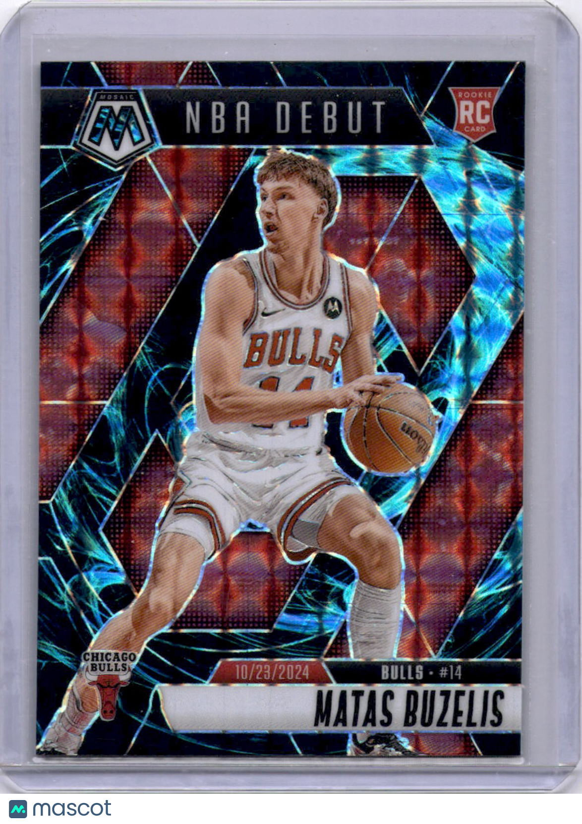Matas Buzelis 2024-25 Panini Mosaic NBA Debut Genesis Rookie RC Bulls