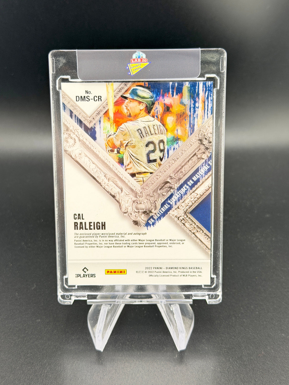 Cal Raleigh 2022 Panini Diamond Kings Dual Patch Auto Mariners
