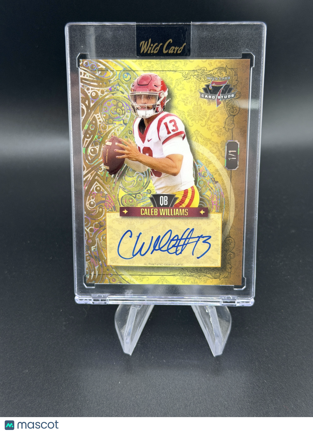 Caleb Williams 2023 Wild Card 7 Card Studs 1/1 USC Bears