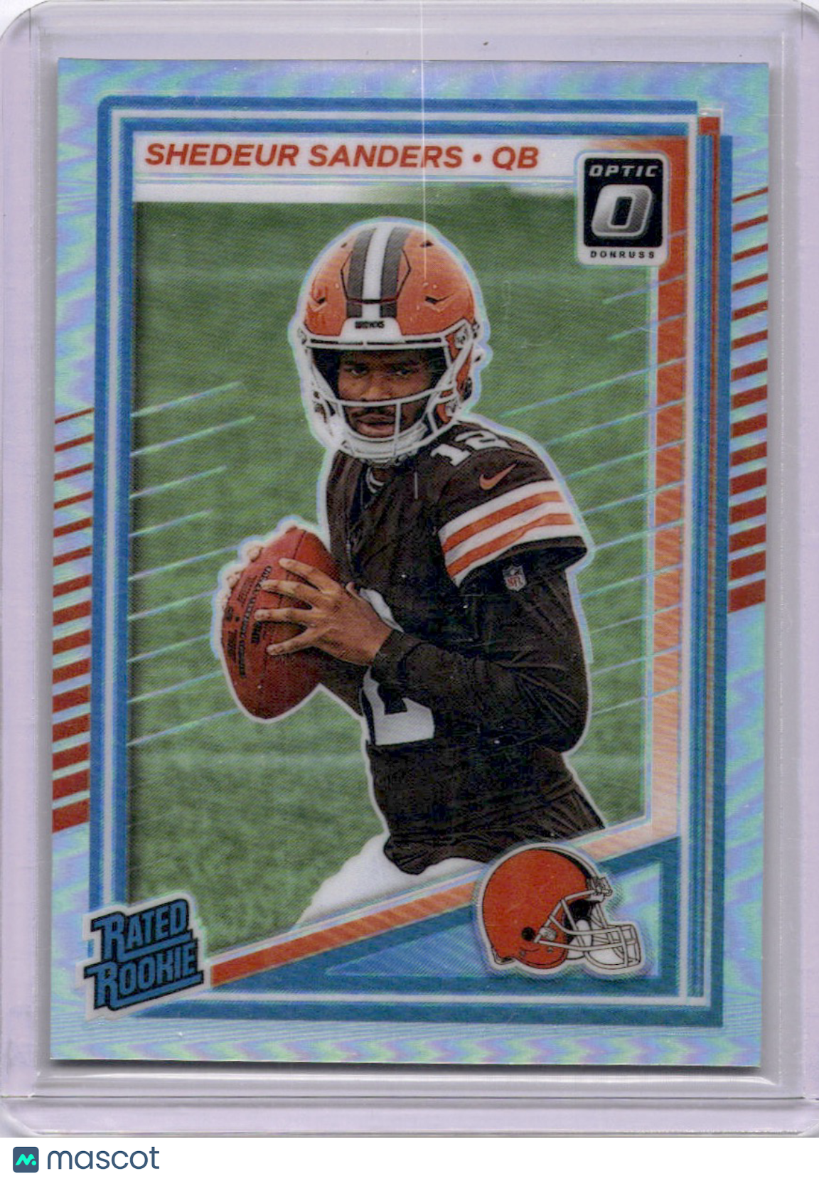 Shedeur Sanders 2025 Panini Donruss Optic Holo Prizm Rookie RC Browns