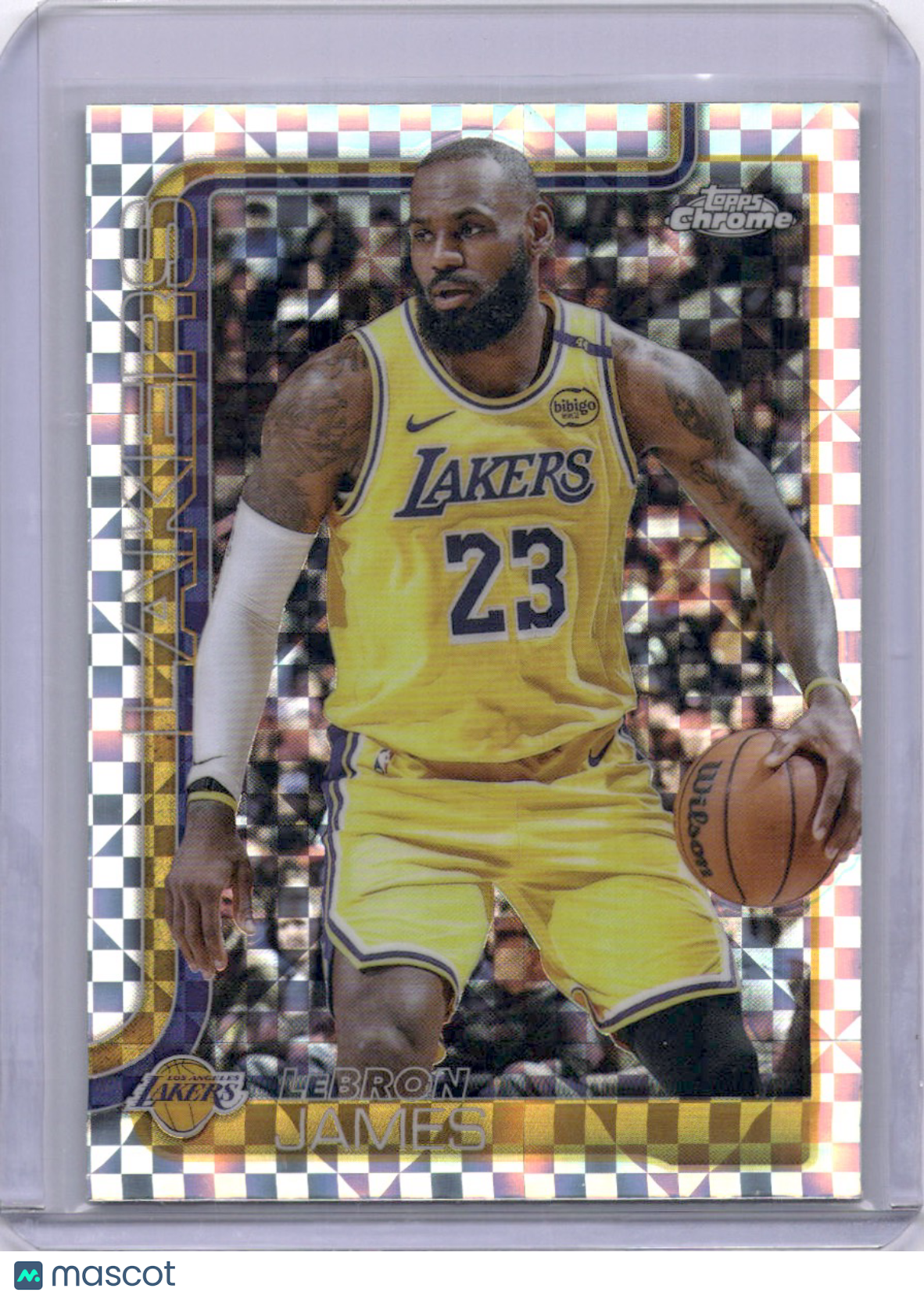 LeBron James 2025-26 Topps Chrome X-Fractor Lakers