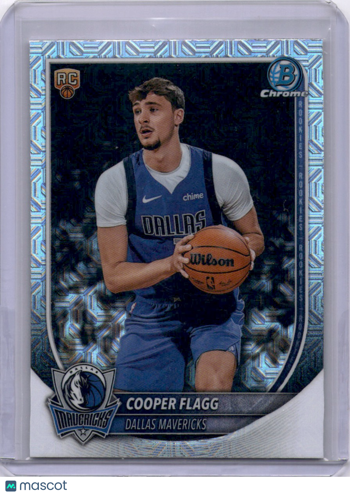 Cooper Flagg 2025-26 Bowman Chrome Mojo Mega Prizm Rookie RC Mavs