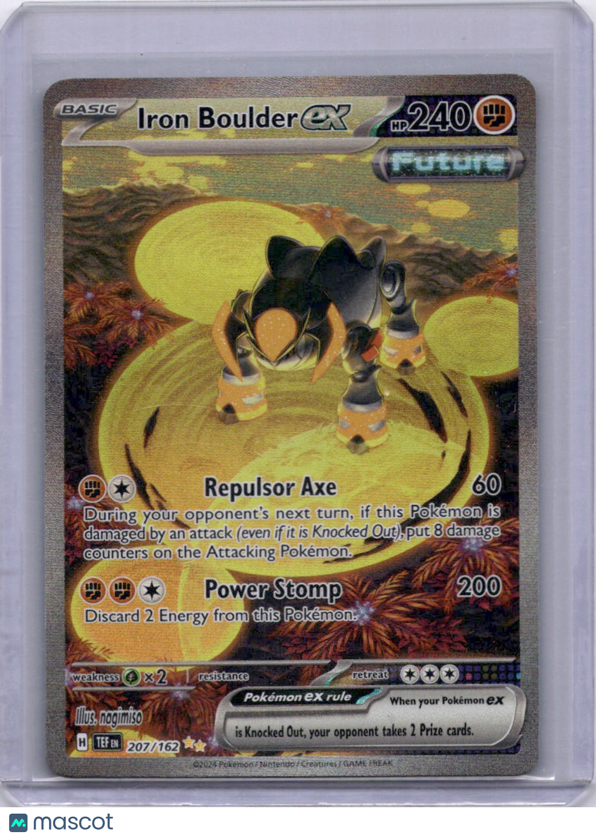 Iron Boulder EX 2024 Temporal Forces #207/162 SAR Pokemon TCG