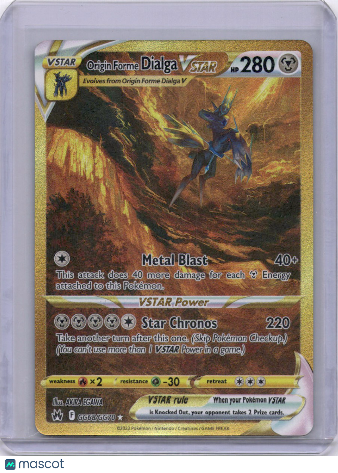 Origin Forme Dialga VSTAR 2023 Crown Zenith GG68/GG70 Pokemon TCG Full Art