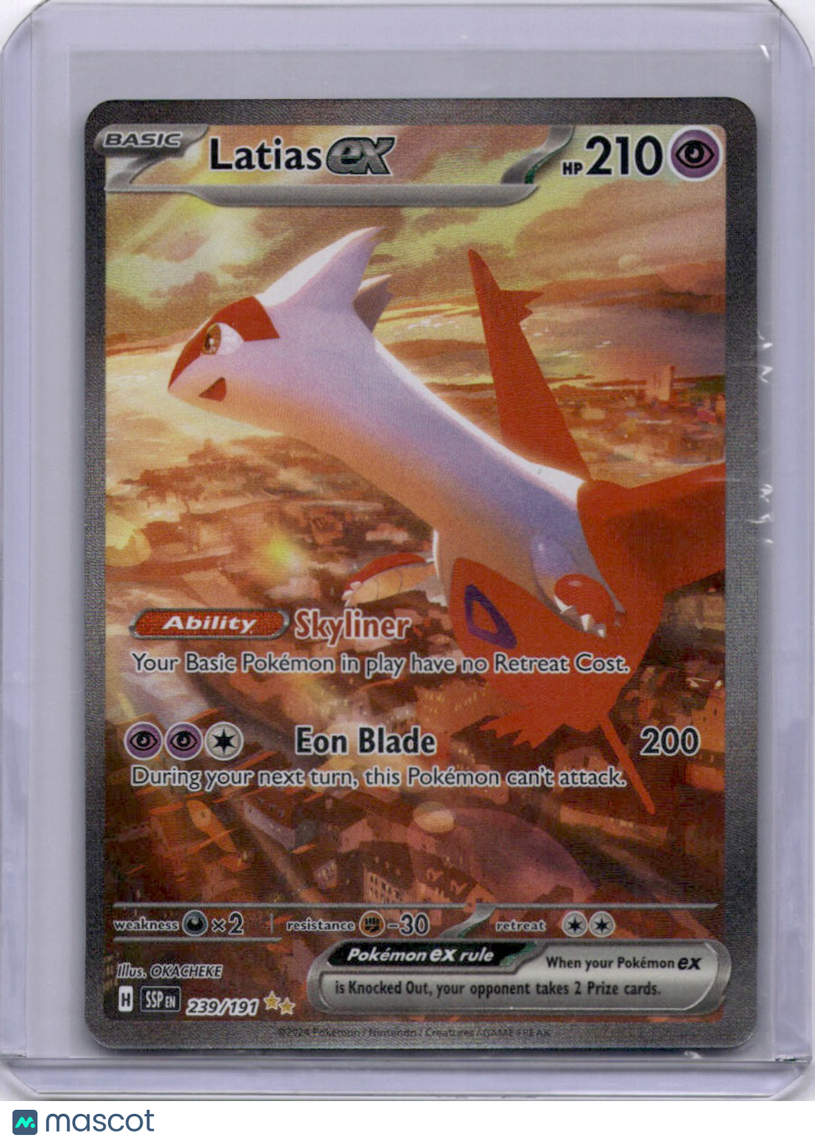 Latias EX 2024 Surging Sparks 239/191 SIR Full Art Pokemon TCG