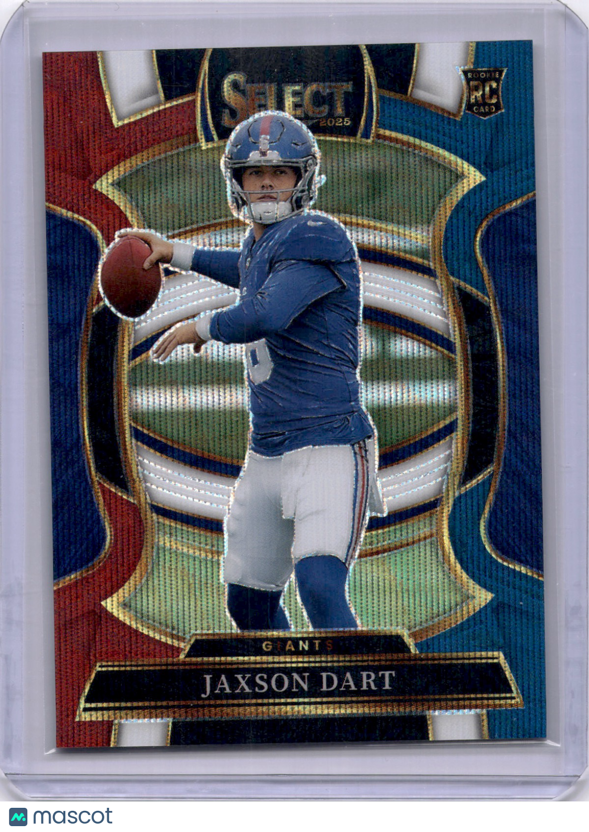 Jaxson Dart 2025 Panini Select Tri-color Red White Blue /399 Rookie RC Giants