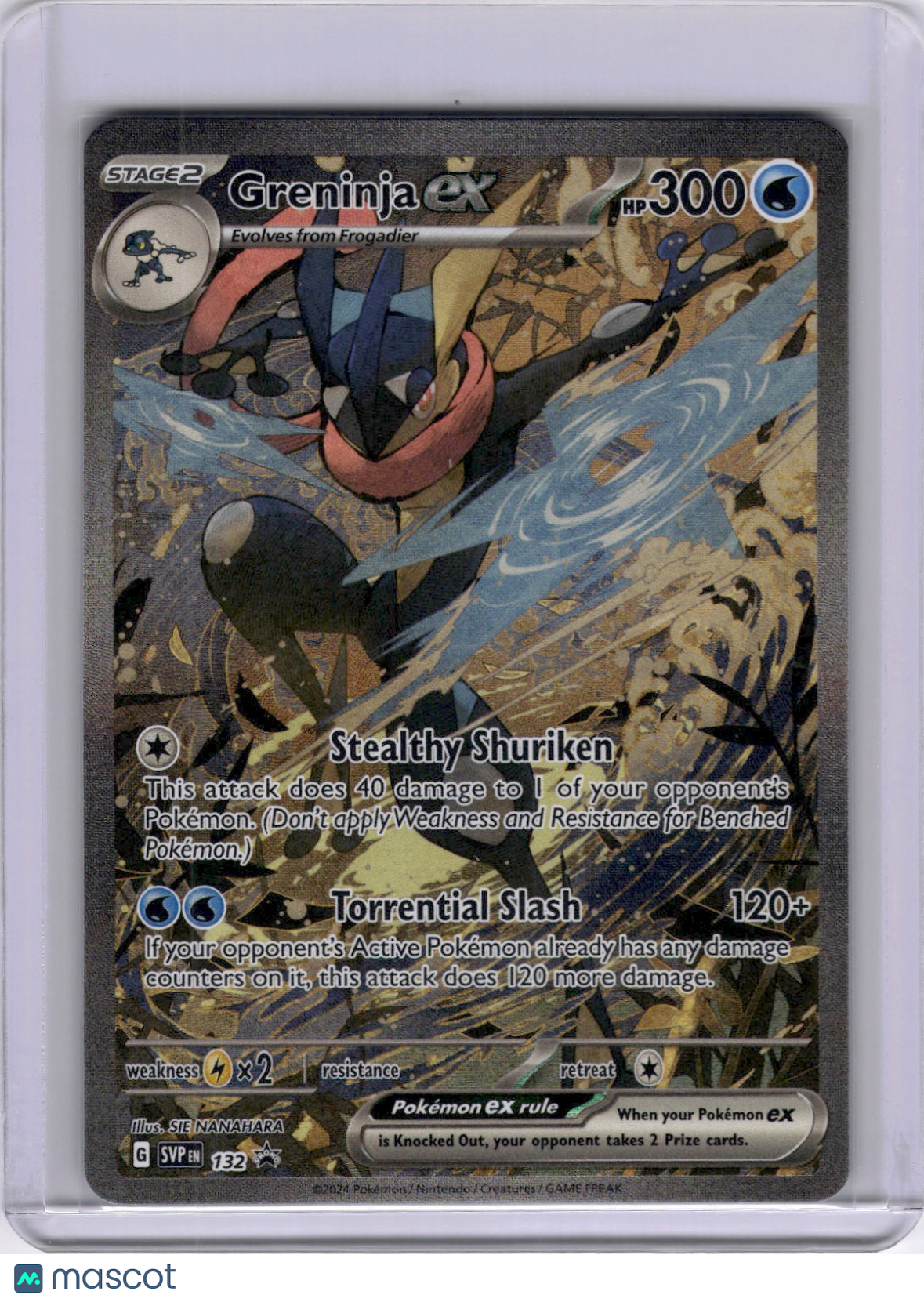 Greninja EX Scarlet & Violet Black Star Promo 132 Full Art Pokemon