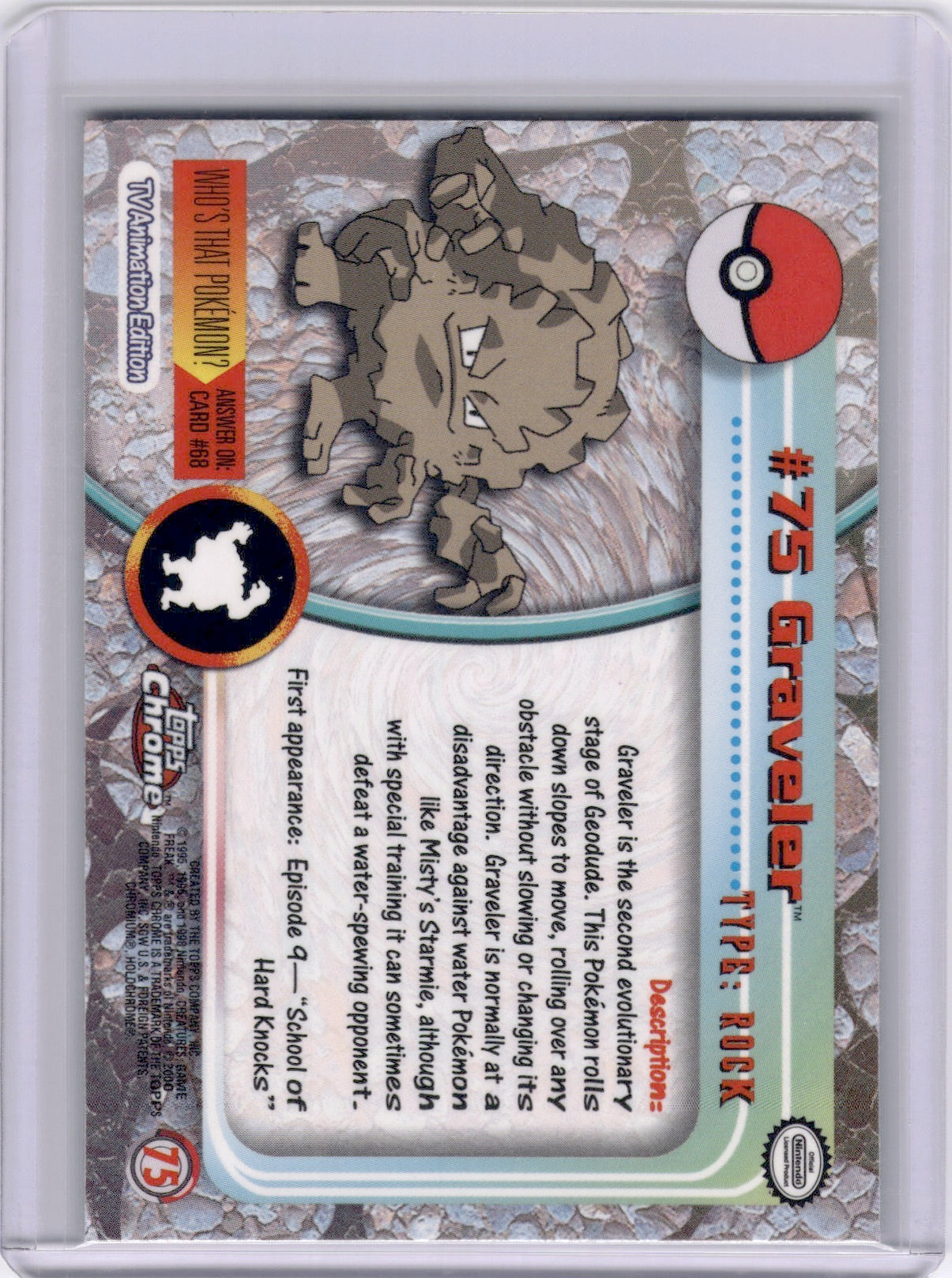 Graveler 2000 Topps Chrome #75 Holo