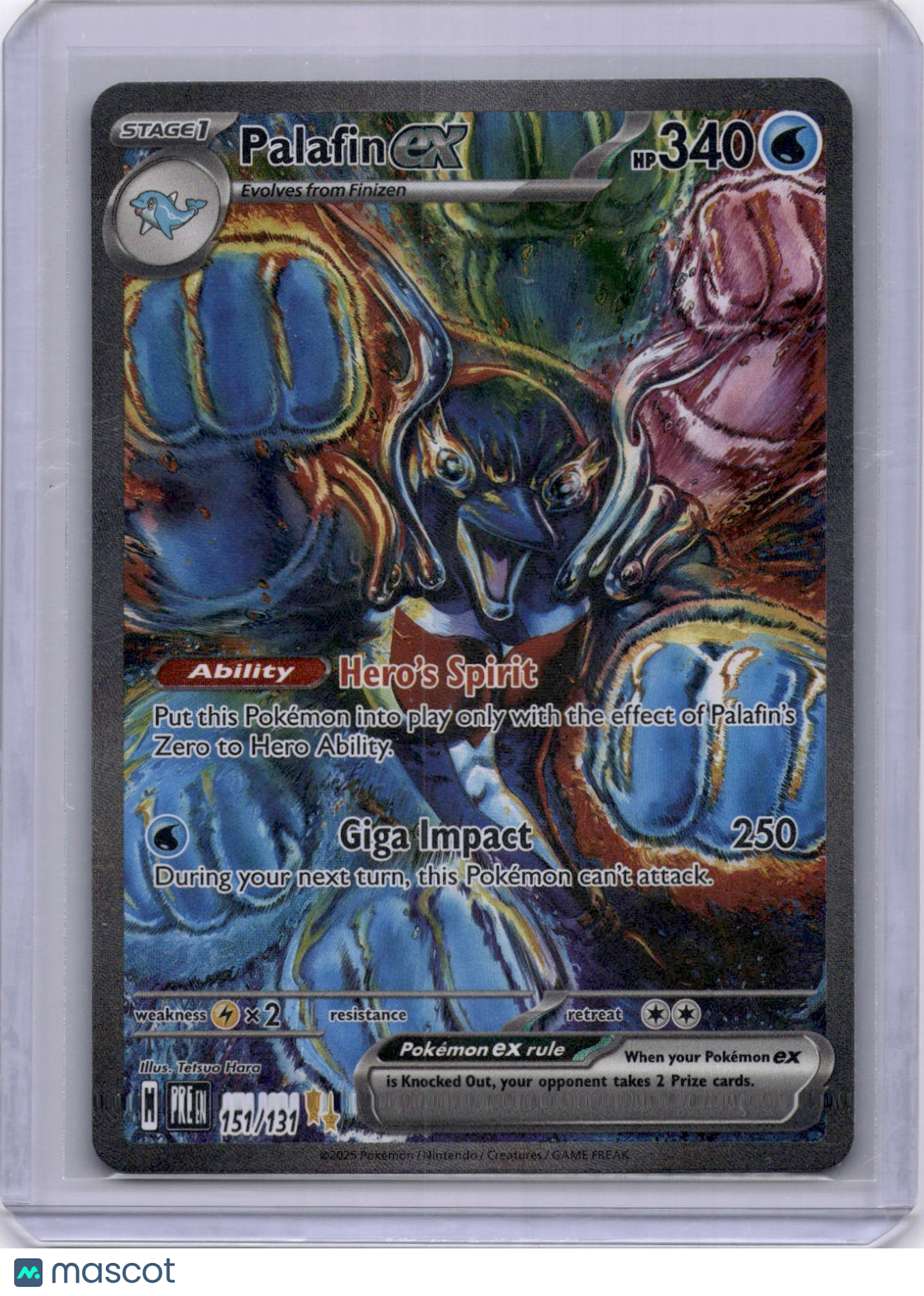 Palafin EX Pokemon TCG Prismatic Evolutions #151/131 SAR Full Art