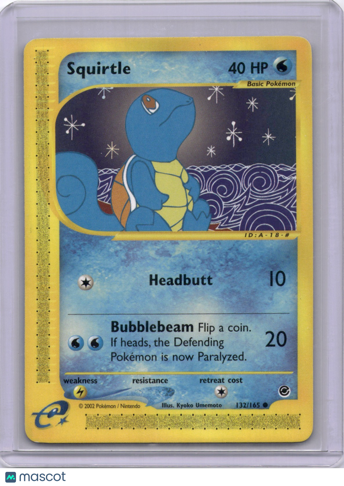 Squirtle 2002 Expedition Base Set 132/165 Pokemon TCG