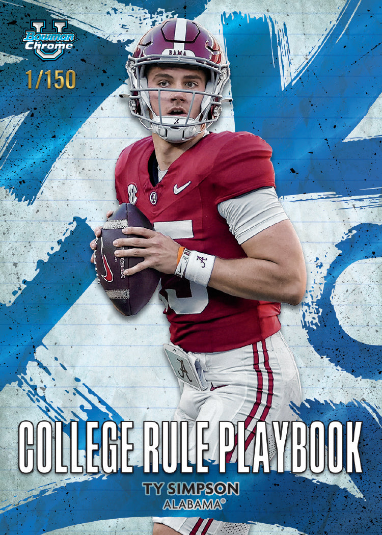 2025 Bowman Chrome University Football Blaster Box