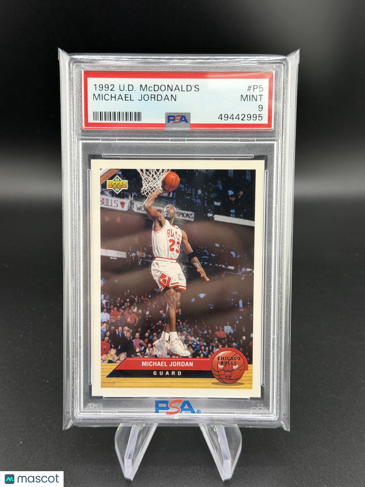 Michael Jordan 1992 Upper Deck McDonald's PSA 9 Mint Bulls HOF