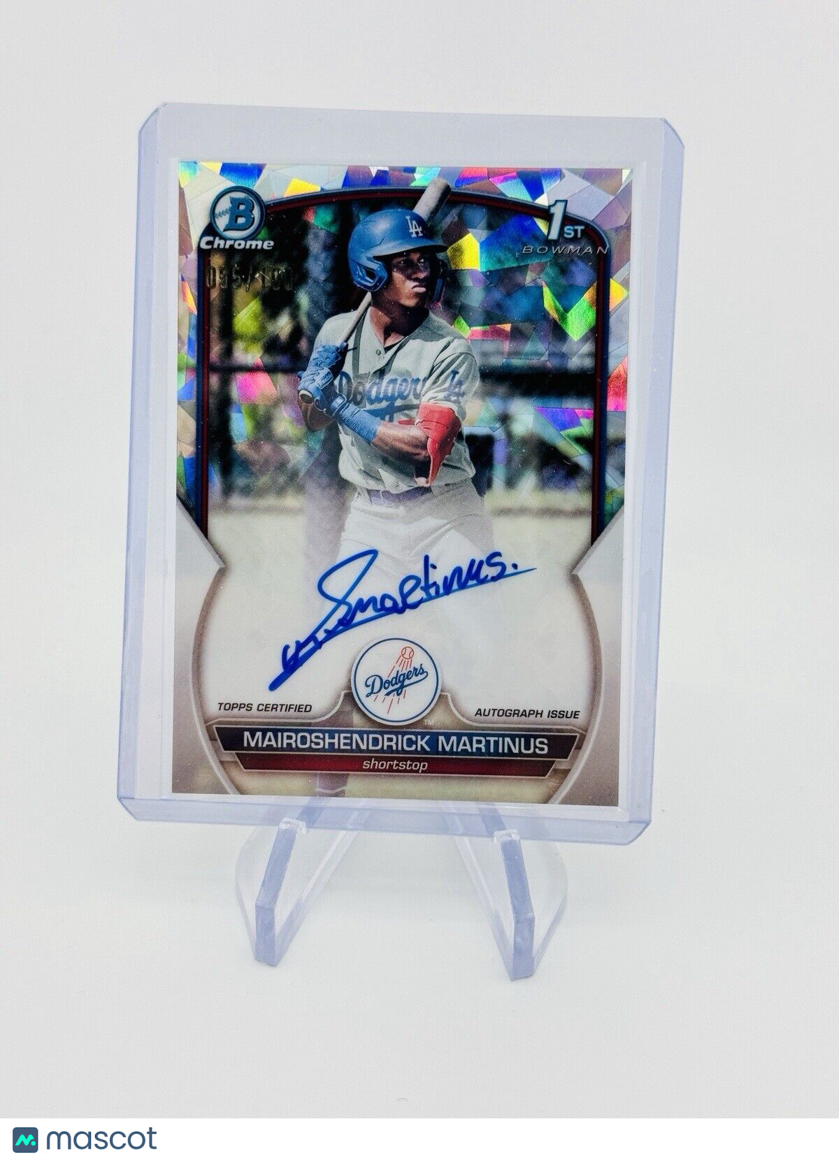 MAIROSHENDRICK MARTINUS 2023 BOWMAN CHROME 1ST ATOMIC AUTO /100 DODGERS