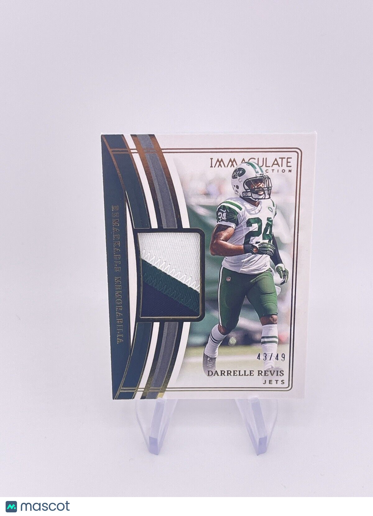 DARRELLE REVIS 2023 IMMACULATE GOLD /49 JERSEY PATCH JET PANINI Triple Color