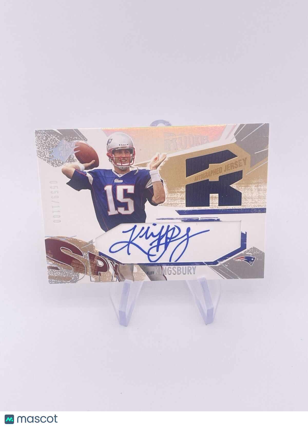 KILFF KINGSBURY 2003 SPX RPA JERSEY PATCH AUTO AUTOGRAPH /1100 Commanders Upper