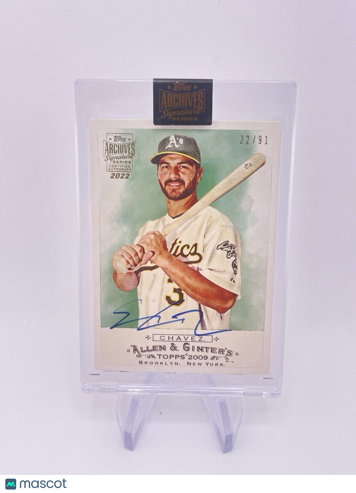 ERIC CHAVEZ 2009 TOPPS ARCHIVES /91 AUTO AUTOGRAPH SIGNATURE Athletics