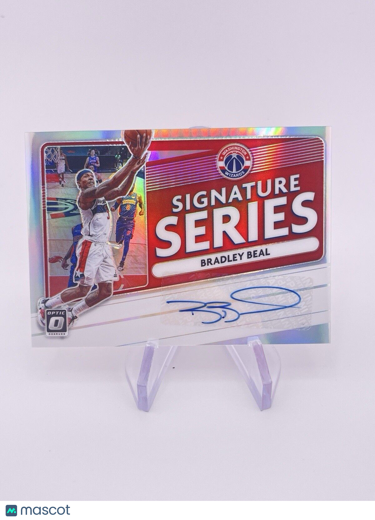 BRADLEY BEAL 2020 PRIZM OPTIC SILVER AUTO AUTOGRAPH WIZARDS signature