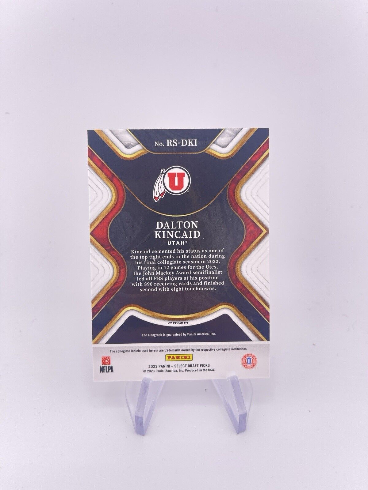 DALTON KINCAID 2023 SELECT DRAFT PICKS SILVER PRIZM ROOKIE RC AUTO AUTOGRAPH