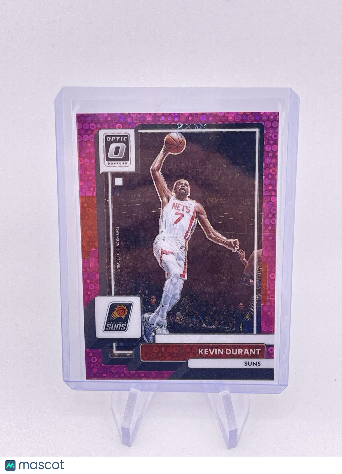 KEVIN DURANT 2022 DONRUSS OPTIC PINK PRIZM /25 Disco Fast Break Suns