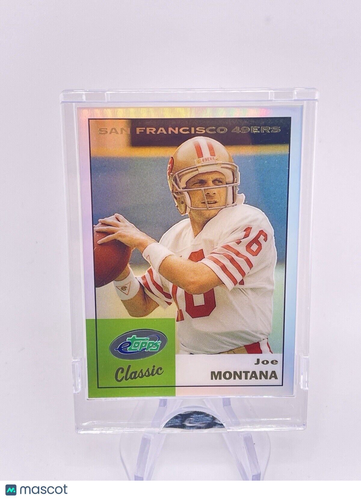JOE MONTANA 2002 TOPPS ETOPPS REFRACTOR 49ers