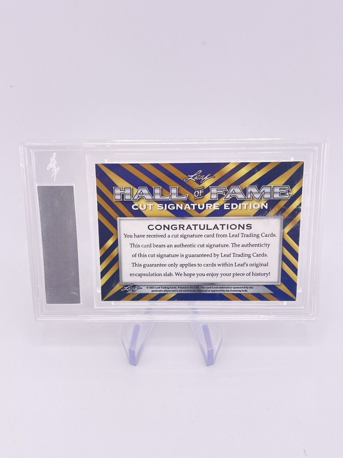 ROSIE CASALS 2022 LEAF HALL OF FAME CUT AUTO AUTOGRAPH BEST WISHES INSCRIPTION