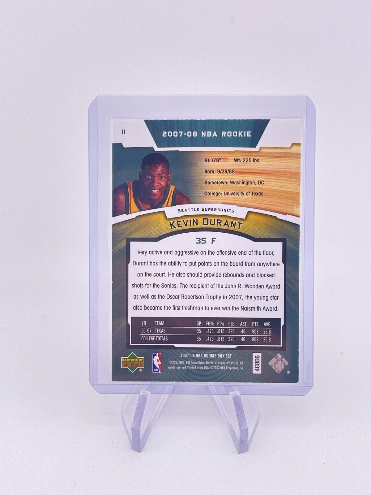 Kevin Durant 2007-2008 Upper Deck Rookie RC Box Seattle SuperSonics OKC