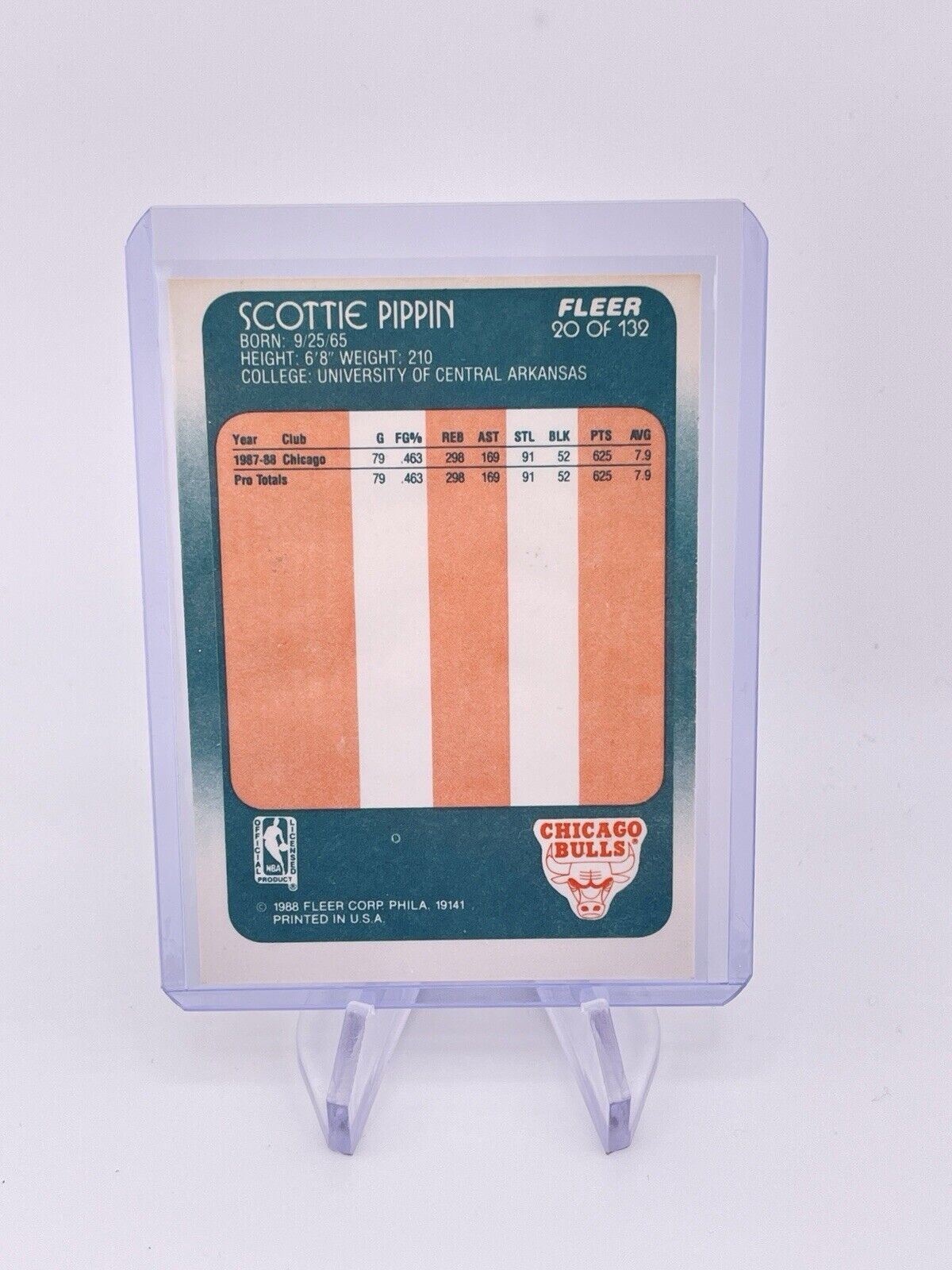 SCOTTIE PIPPEN 1988 FLEER CHICAGO BULLS