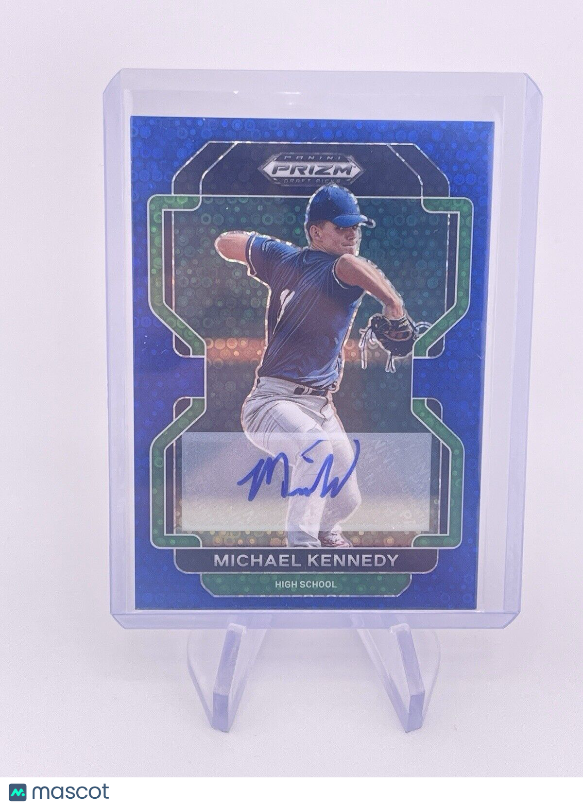 MICHAEL KENNEDY 2022 PRIZM BLUE DISCO AUTO AUTOGRAPH /25 Signature