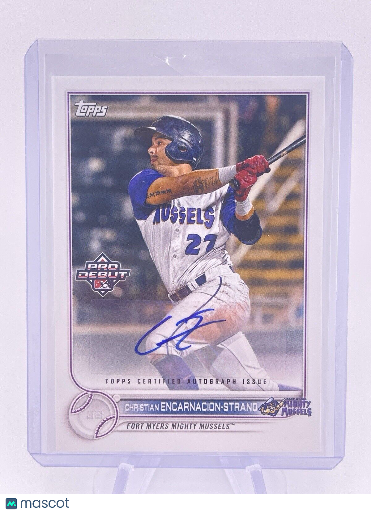 CHRISTIAN ENCARNACION STRAND 2022 TOPPS PRO DEBUT AUTO Autograph