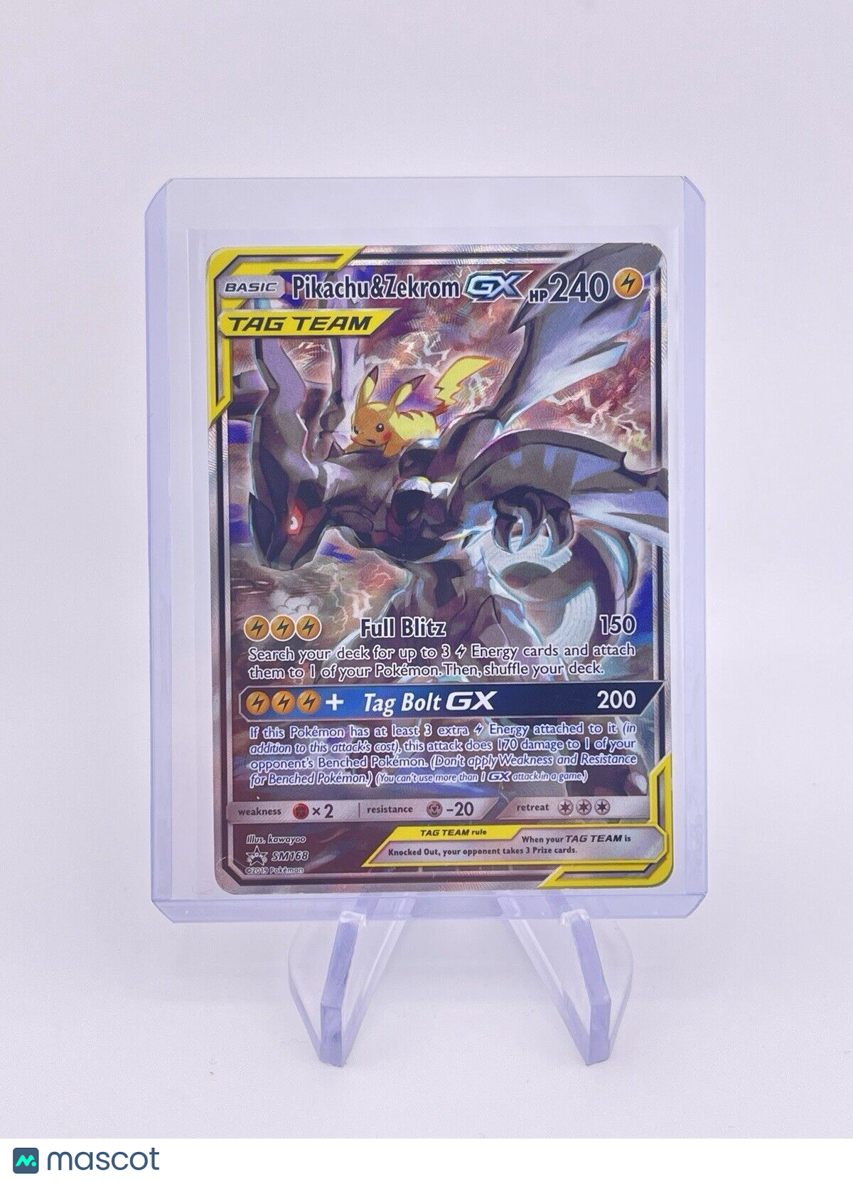 Pikachu Zekrom GC Sm168 Promos Holo Black Star Tag Team Full Art Pokemon