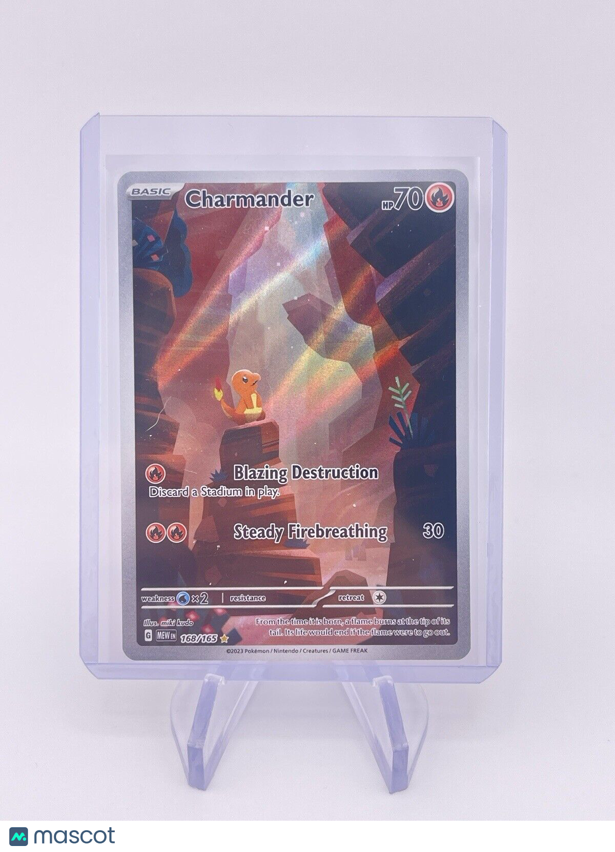 Charmander 168/165 Pokémon Scarlet Violet 151 Holo Illustration Rare