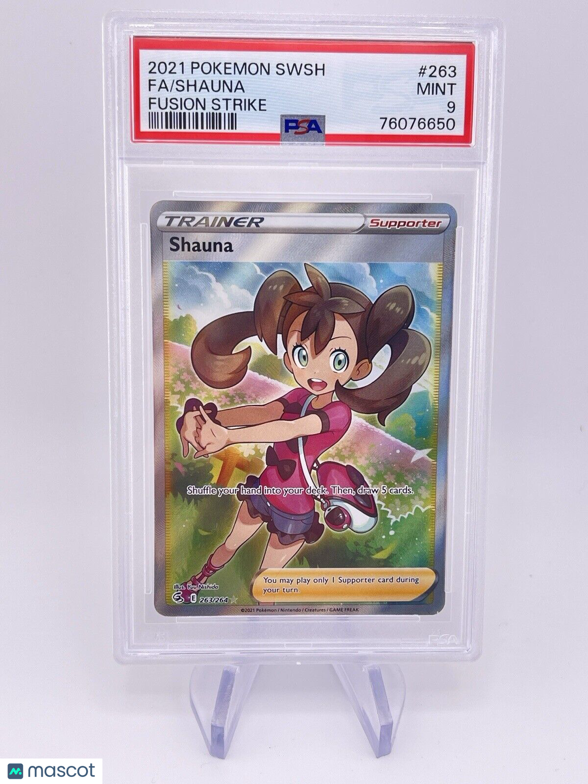Shauna Full Art 2021 Pokémon Sword Shield PSA 8 263/264 Trainer