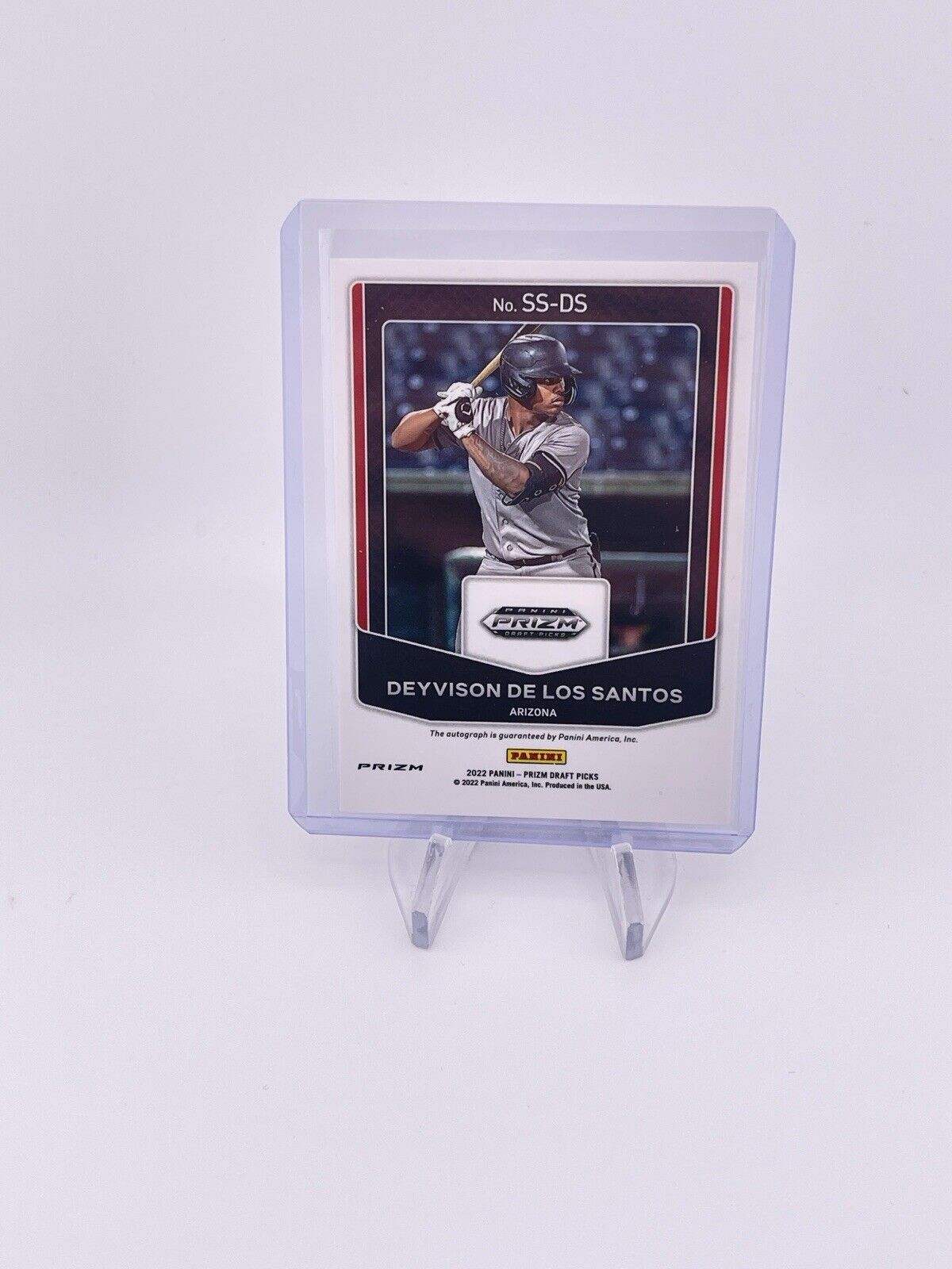 Deyvison De Los Santos 2022 Prizm Silver Auto Autograph Signature