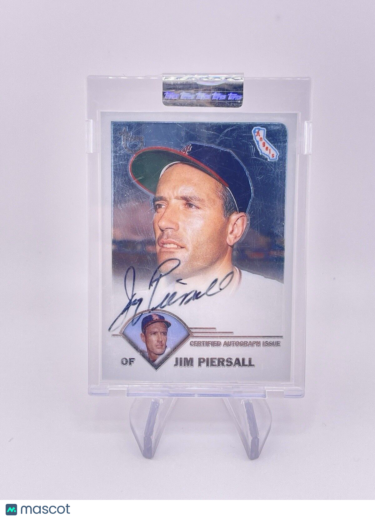 Jim Piersall 2003 Topps Uncirculated Auto Autograph On Card Signature Athletics