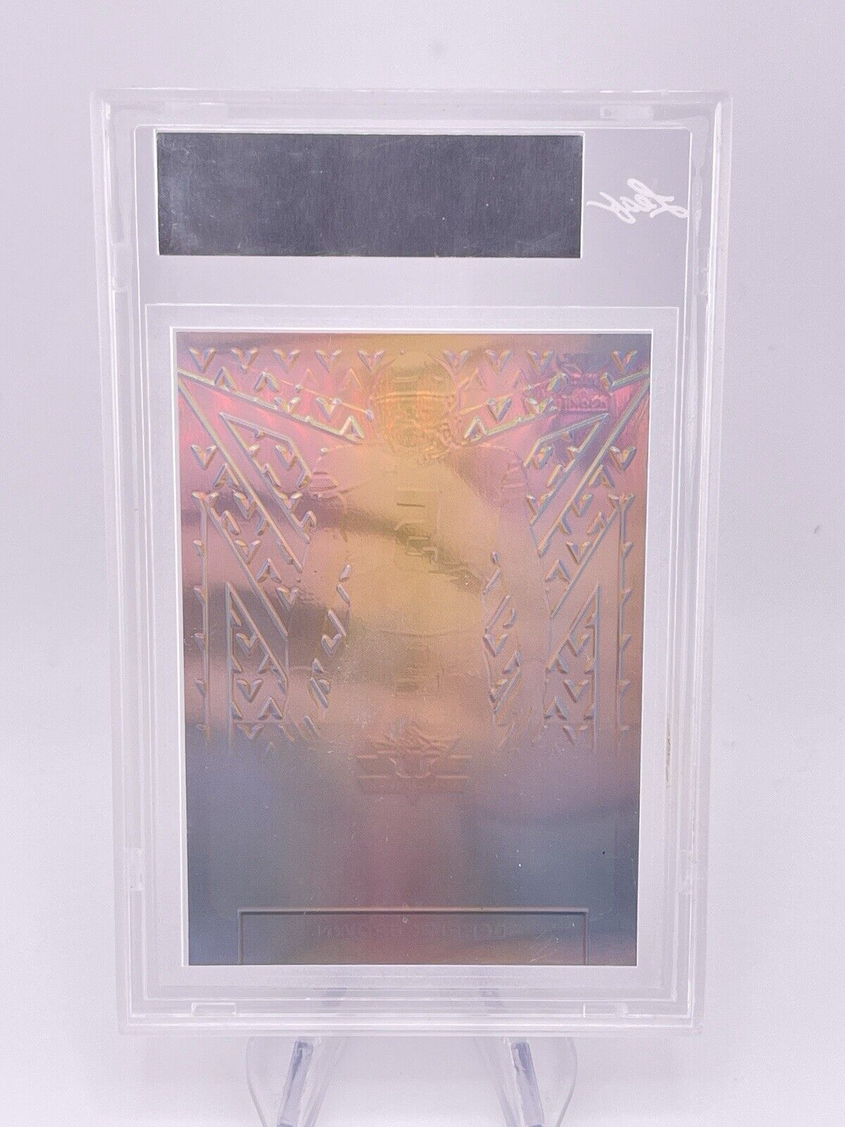 Derrick Brown 2020 Leaf Valiant Purple Prismatic Proof 1/1 One Of One Rookie Rc