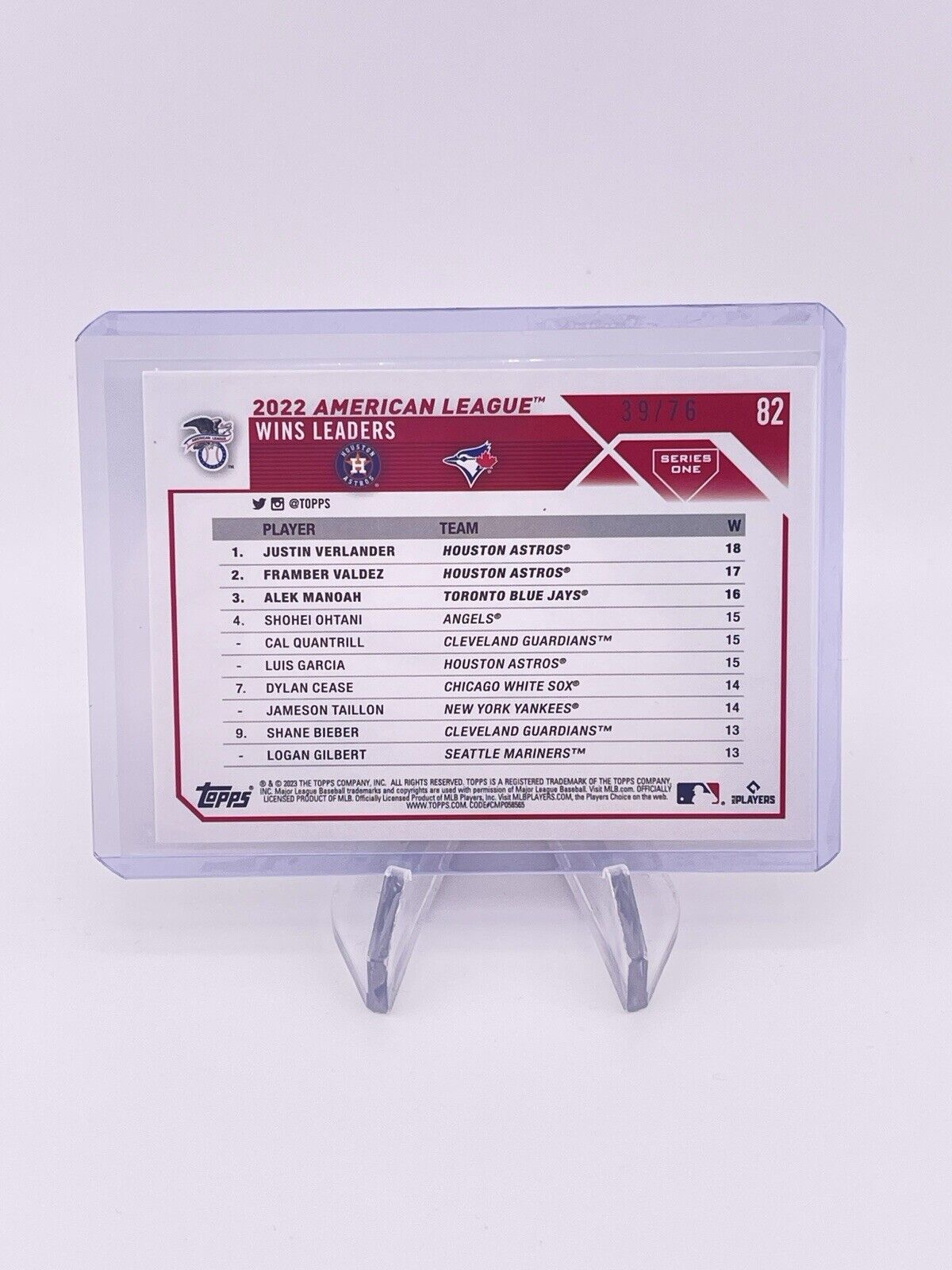 Justin Verlander Framber Valdez Alek Manoah 2024 Topps Independence Day /76